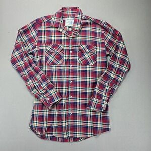 True Religion Flannel Shirt Plaid Button‎ Up Long Sleeve World Tour Mens M